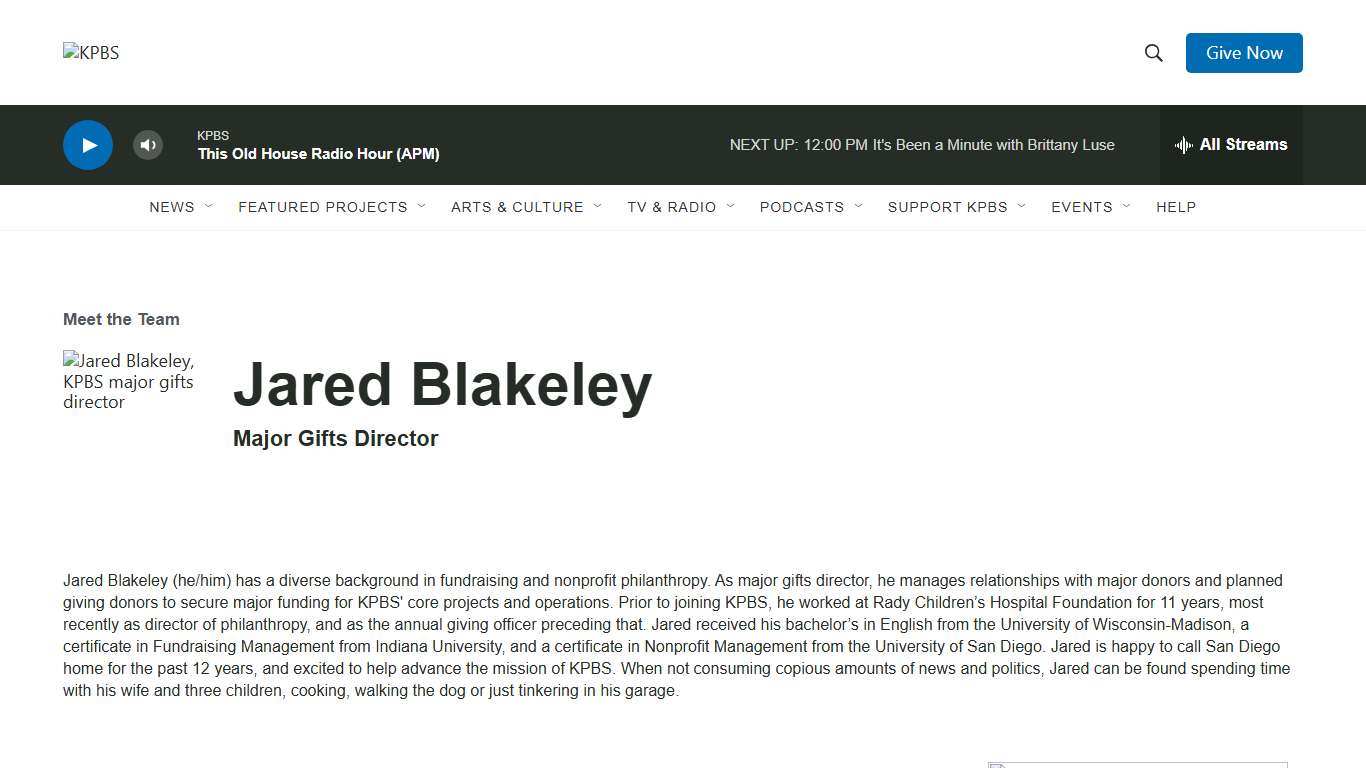 Jared Blakeley KPBS Public Media